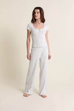 Pantalon de pyjama en coton;${refinementColor}