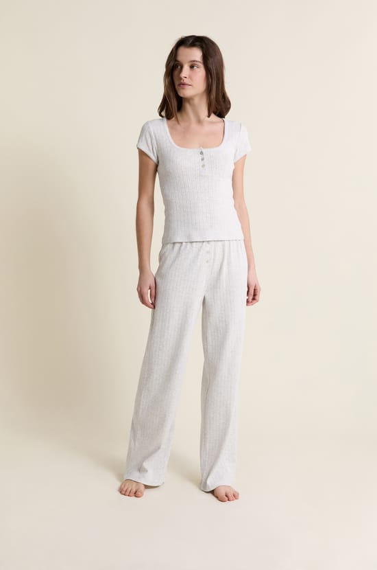 Pantalon de pyjama en coton;${refinementColor}
