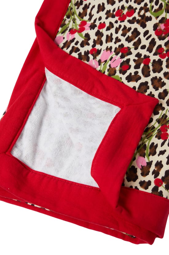 Fouta en coton &agrave; motifs l&eacute;opard & fleurs;${refinementColor}