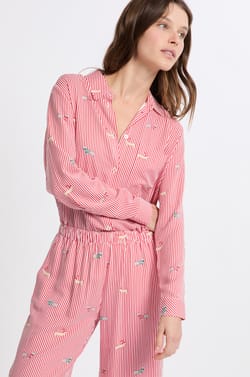 Chemise de pyjama à motifs;${refinementColor}