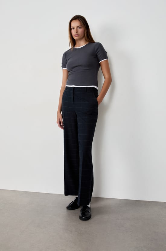 Pantalon &agrave; rayures;${refinementColor}