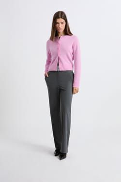 Cashmere Cardigan Sweater With Buttons;${refinementColor}