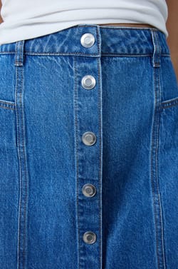 Jupe courte denim;${refinementColor}