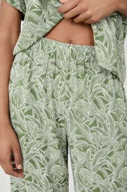Printed Pajama Pants;${refinementColor}