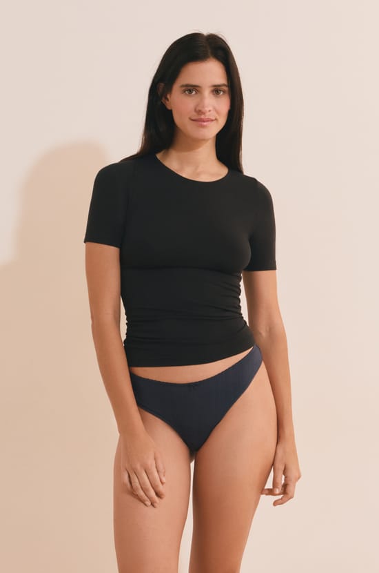 Tanga en coton;${refinementColor}