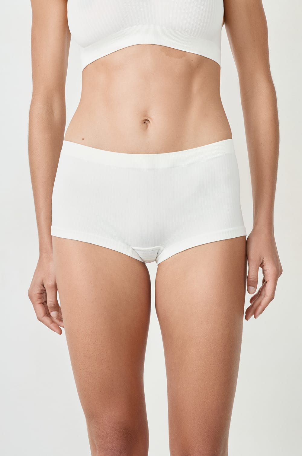 Ribbed Boyshort;${refinementColor}