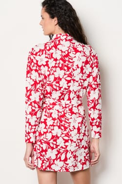 Belted Shirt Dress;${refinementColor}