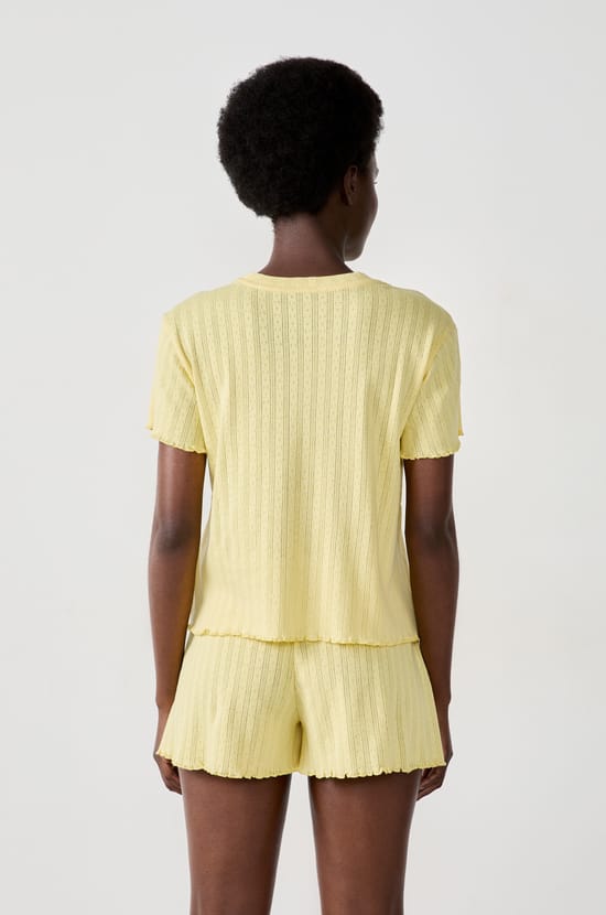 Pointelle T-shirt;${refinementColor}