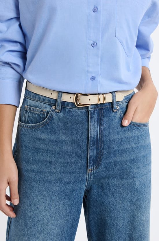 Ceinture en cuir;${refinementColor}