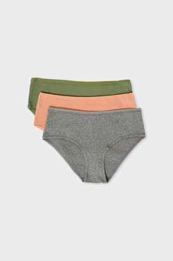 Lot de 3 shorty en coton;${refinementColor}