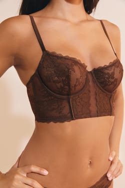 Soutien-gorge bustier avec broderie;${refinementColor}