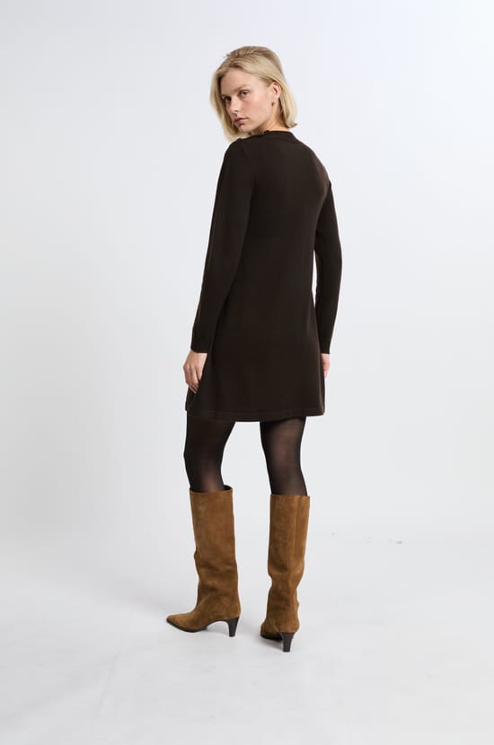 Robe à manches longues avec laine;${refinementColor}