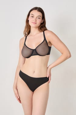 Soutien-gorge balconnet en tulle;${refinementColor}