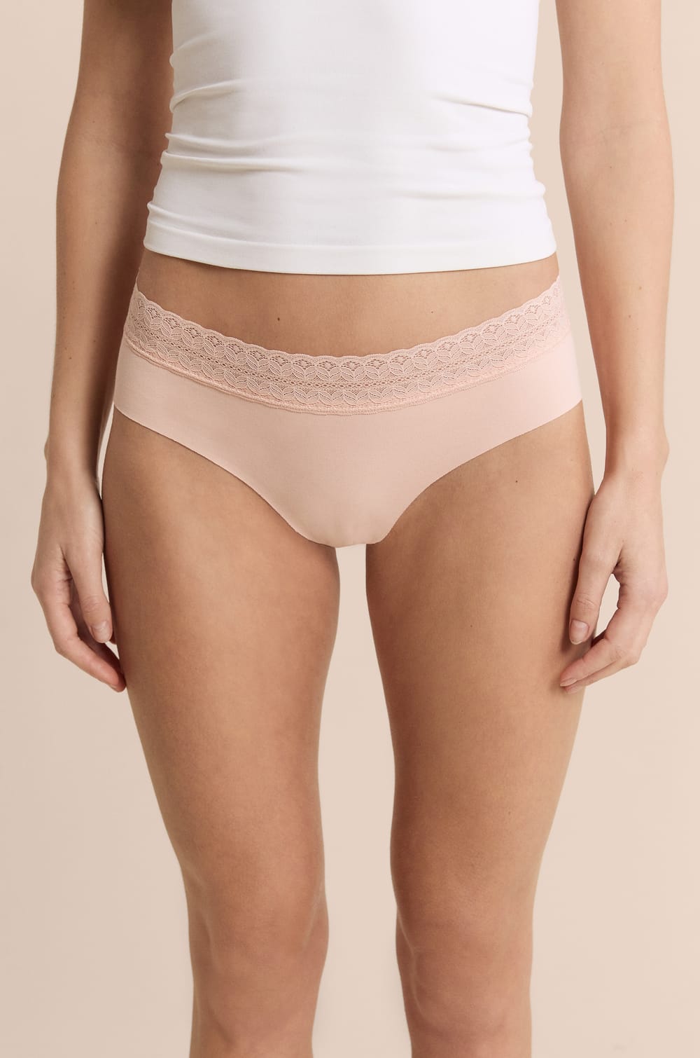 Cotton Boyshort with Back Seam;${refinementColor}