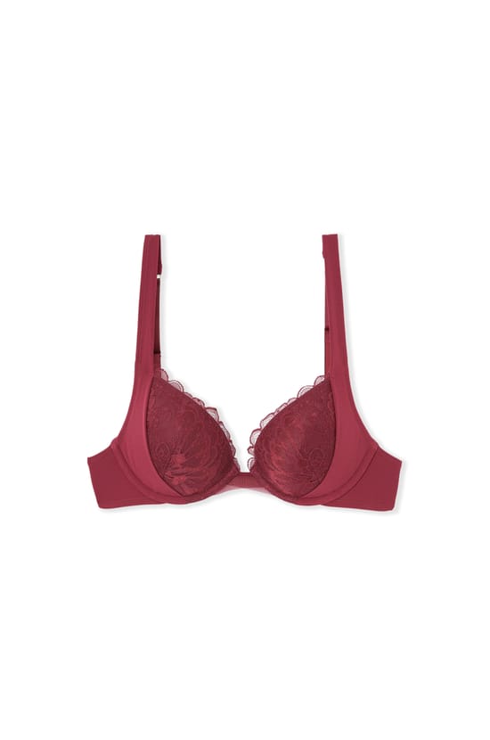 Bra N.2 - The Plunge Push-up in Lace;${refinementColor}