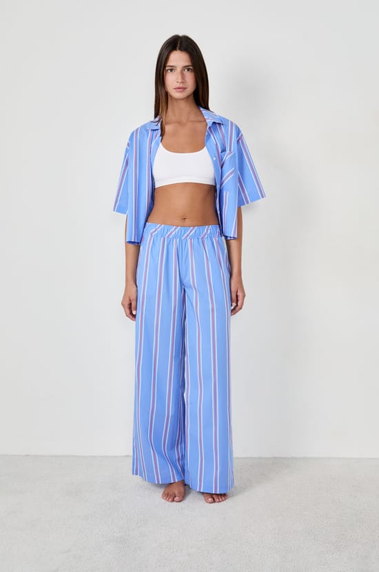 Striped Pyjama Trousers;${refinementColor}