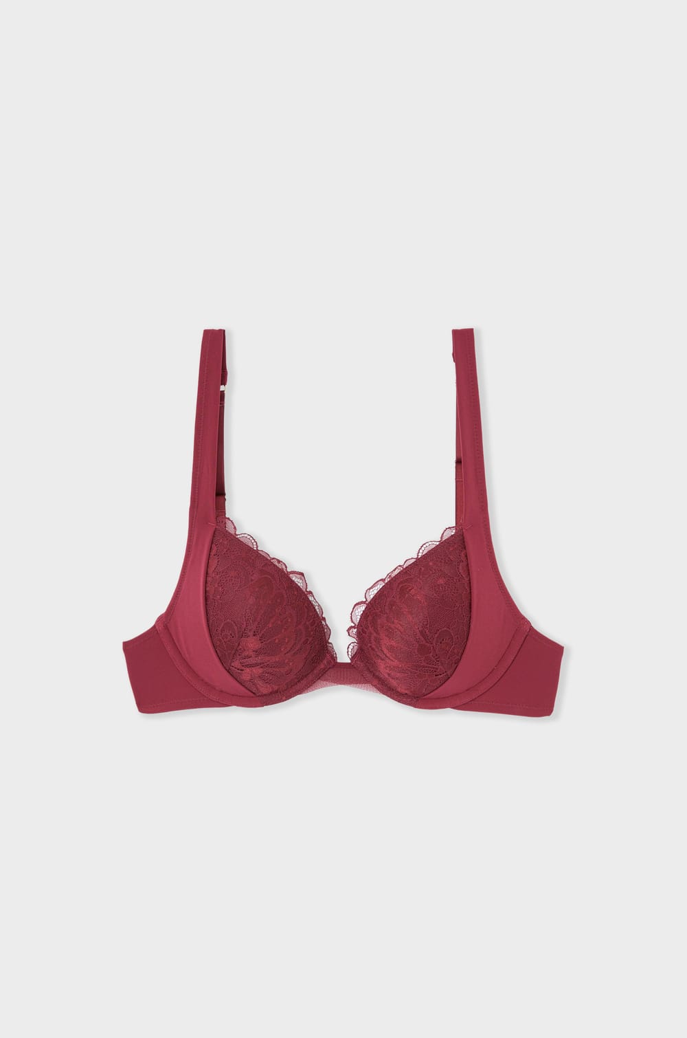 Soutien-gorge N.2 - Le push-up plongeant en dentelle;${refinementColor}
