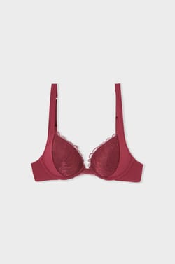 Soutien-gorge N.2 - Le push-up plongeant en dentelle;${refinementColor}