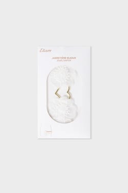 Koronkowa podwiązka z biżuteryjnym serduszkiem;${refinementColor}