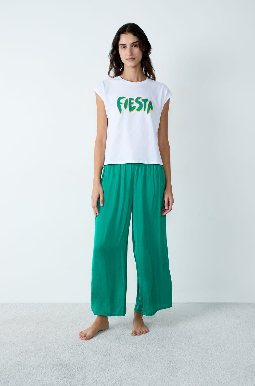 Camiseta de manga corta de algodón "Fiesta";${refinementColor}