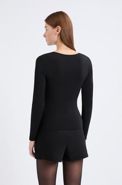 Long-sleeved t-shirt with ring;${refinementColor}
