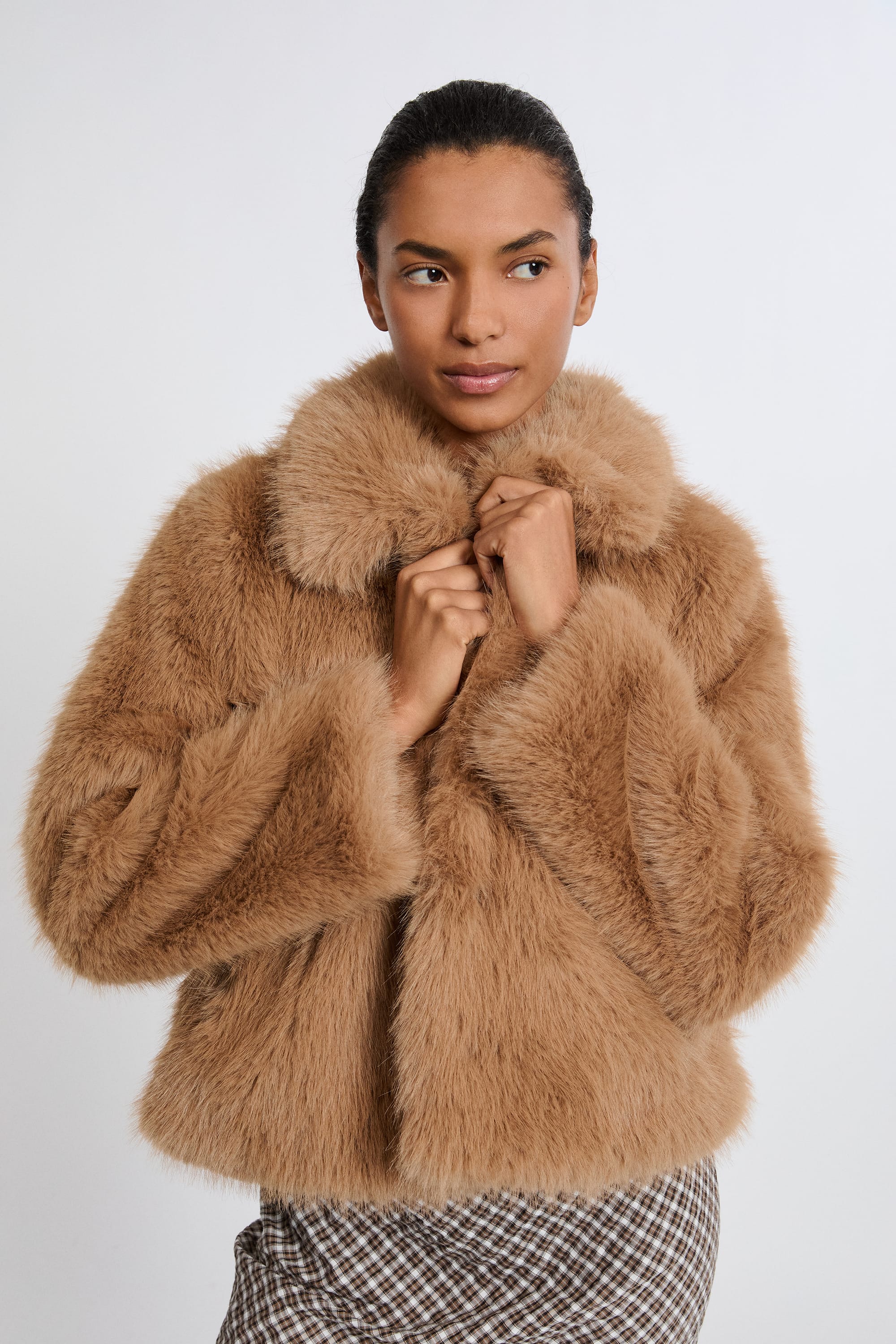 Short Faux Fur Coat - FAUFUR - LIN - ETAM
