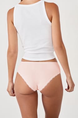 Shorty aus bestickter Baumwolle;${refinementColor}