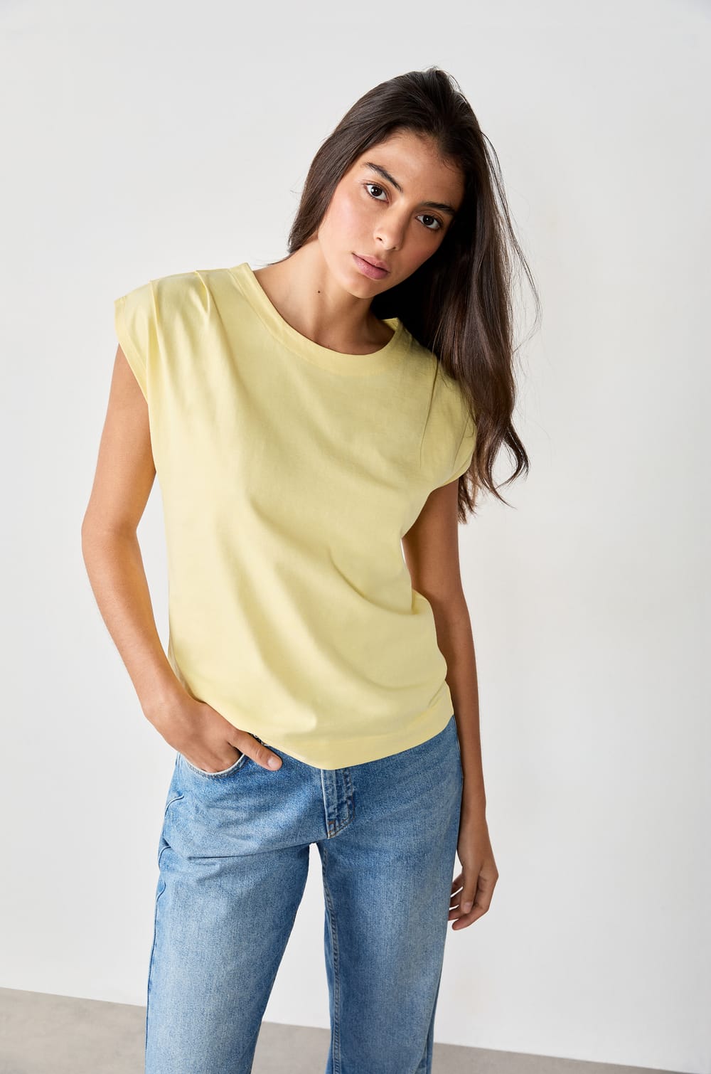 T-shirt manches courtes en coton;${refinementColor}