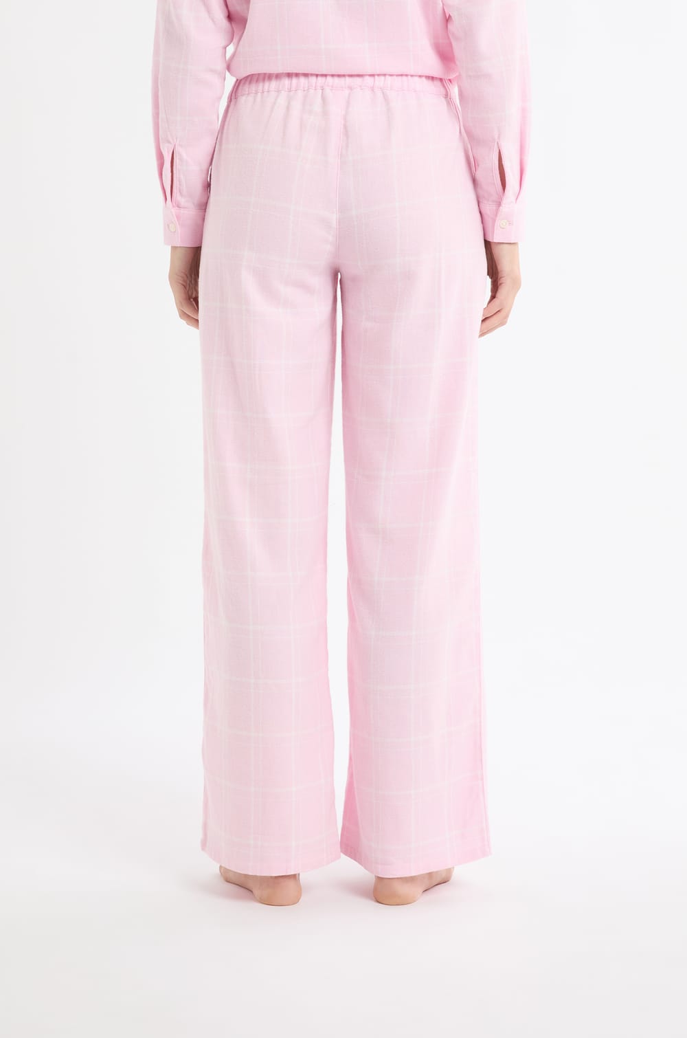Katoenen pyjamabroek met ruit;${refinementColor}