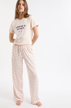 Pantalon de pyjama à motifs;${refinementColor}