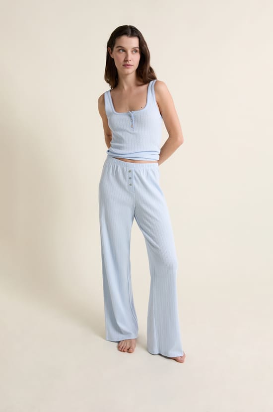 Pantalon de pyjama en coton;${refinementColor}