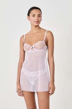Short Sheer Nightdress;${refinementColor}