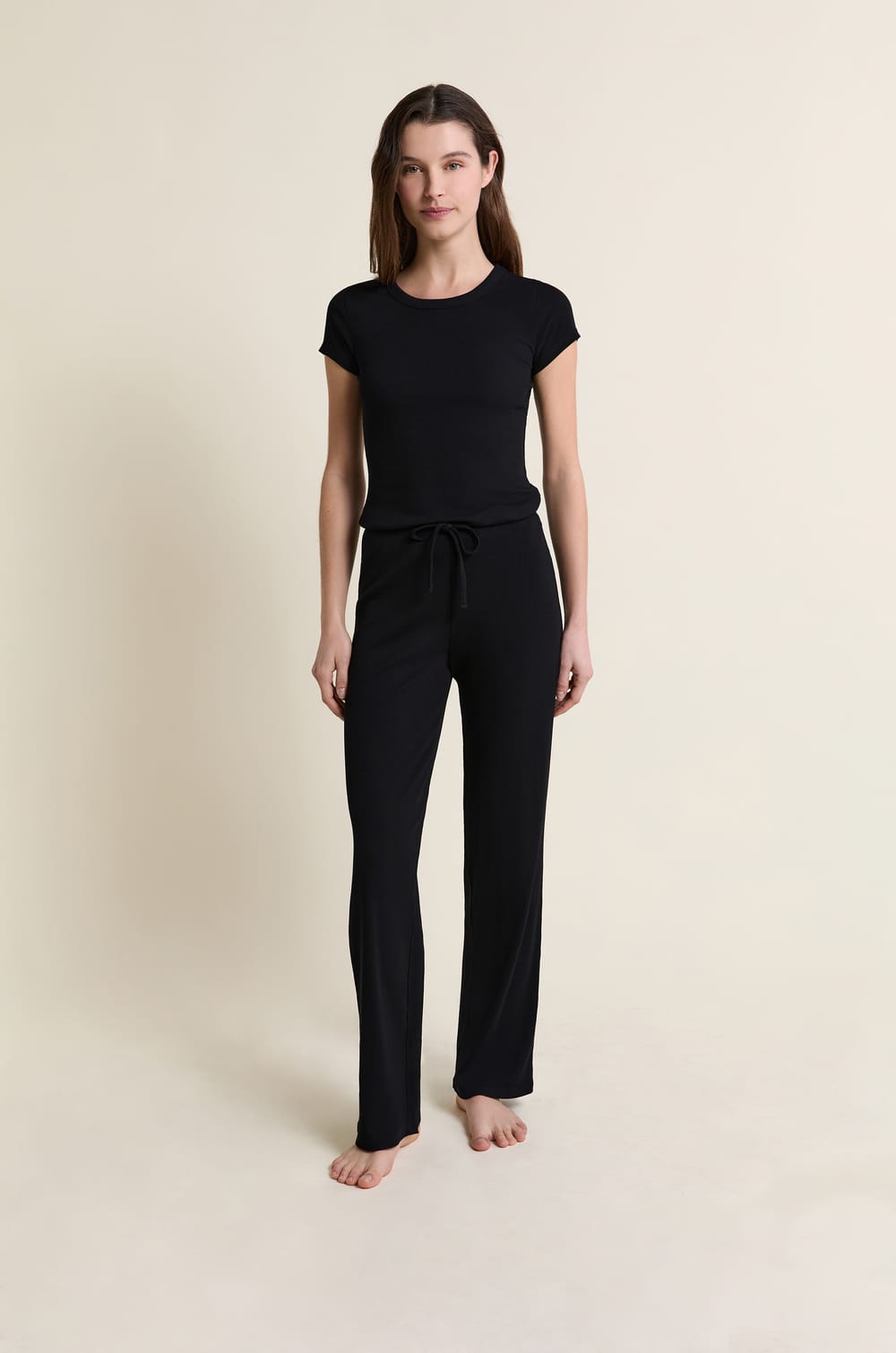 Pyjama t-shirt korte mouwen met katoen;${refinementColor}