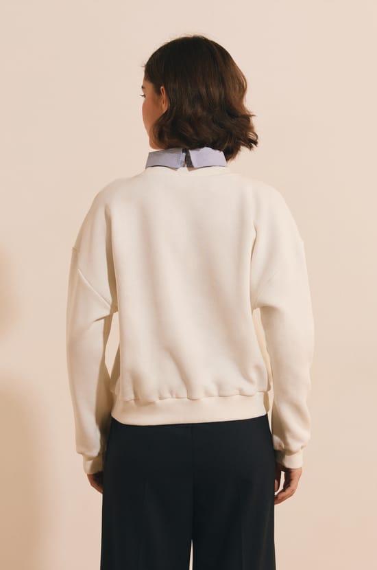 Pull avec lien &agrave; nouer avec coton;${refinementColor}