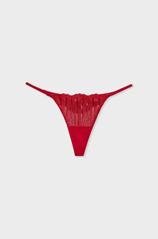 Lace Thong;${refinementColor}