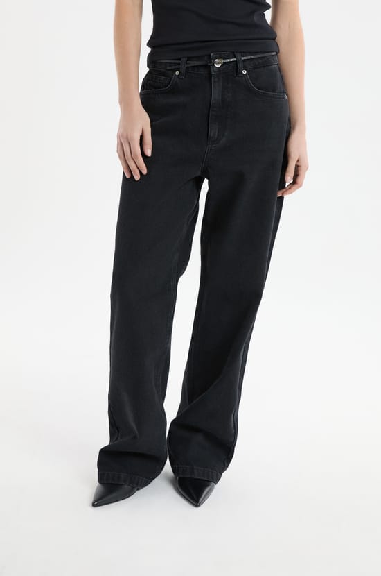 Jean large en coton;${refinementColor}