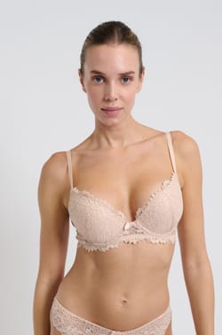 Sujetador n&ordm;2: Push up de encaje floral. Copa A-C;${refinementColor}