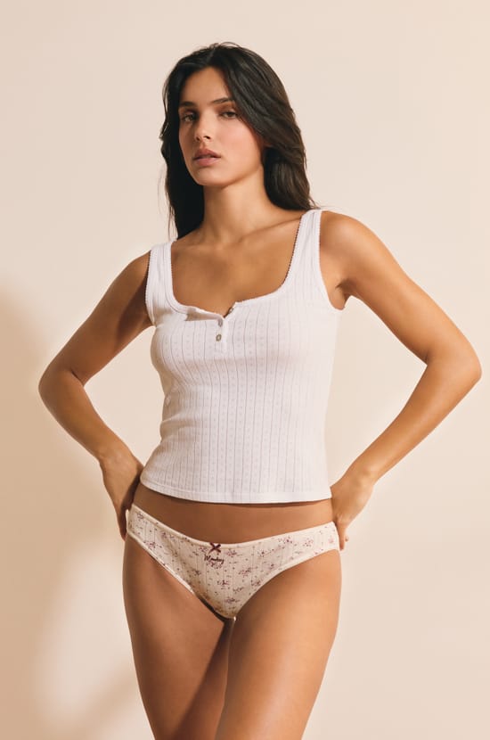 Semainier de culottes en coton;${refinementColor}