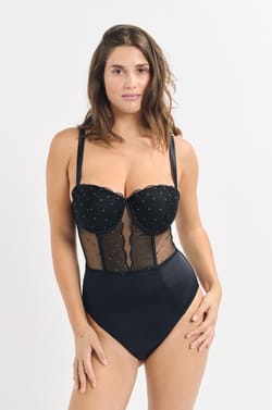 Body con aros de encaje;${refinementColor}