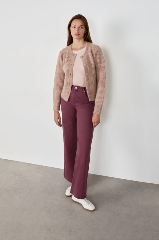 Pantalon droit en coton;${refinementColor}