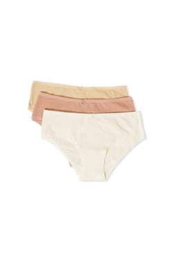 Set de 3 bragas culottes de algod&oacute;n;${refinementColor}