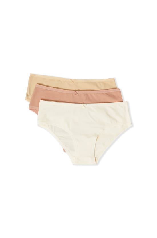 Pack of 3 Cotton Boyshorts;${refinementColor}