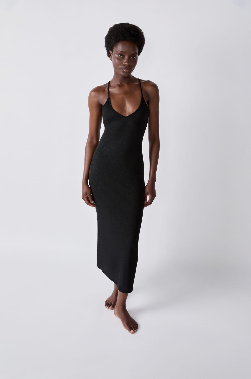 Robe longue de plage pailletée;${refinementColor}