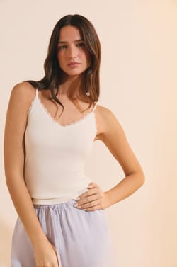 100% Cotton Camisole;${refinementColor}