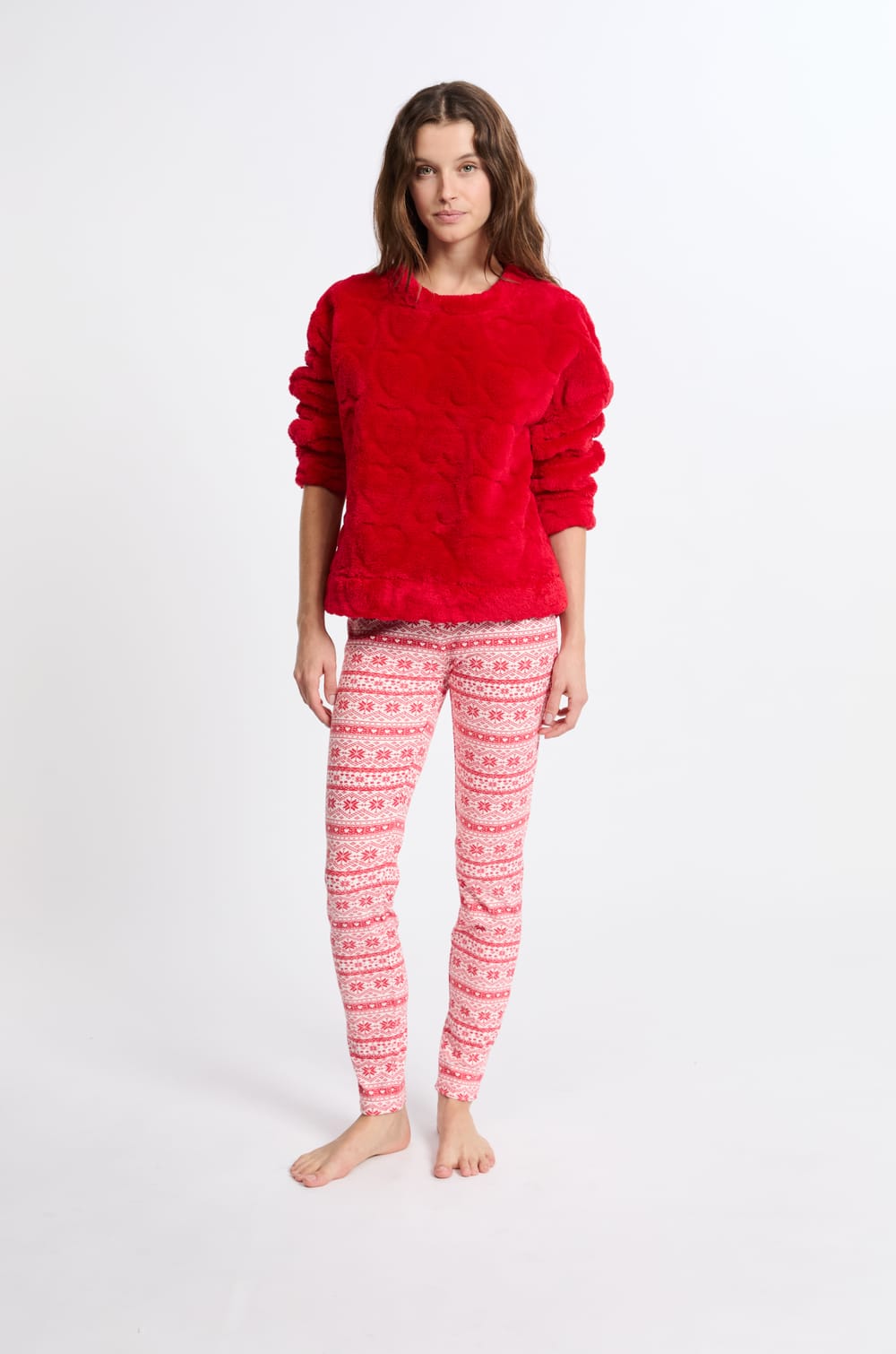 Pyjama 2 pièces à motifs;${refinementColor}