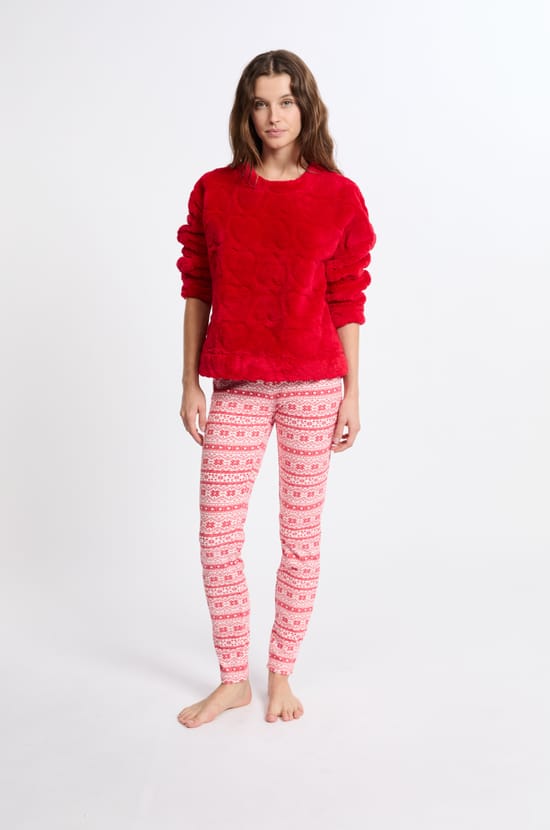 Pyjama 2 pièces à motifs;${refinementColor}