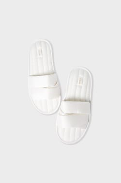 Satin flip-flop slippers;${refinementColor}