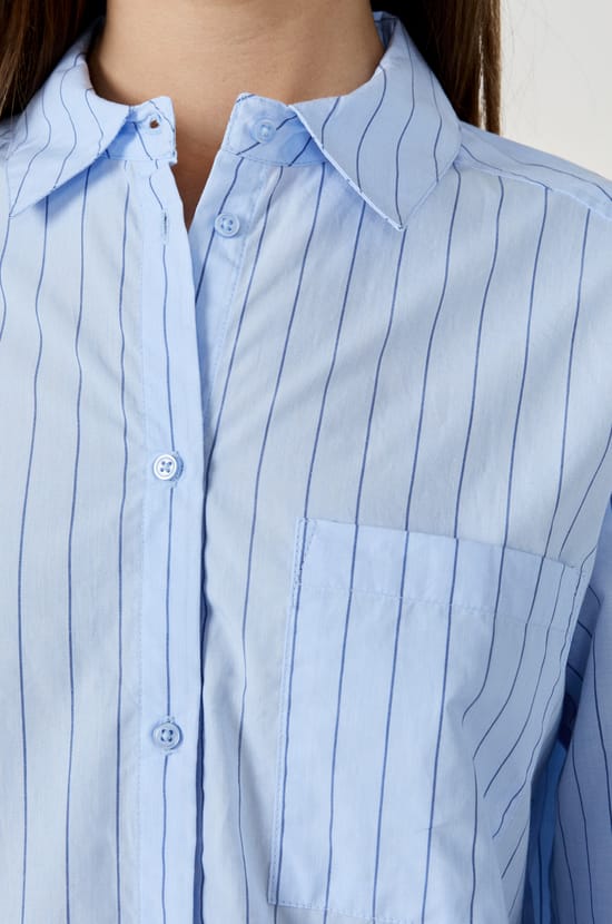 Chemise de pyjama à rayures;${refinementColor}