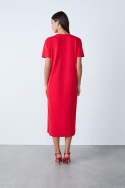 Long Cotton Dress;${refinementColor}