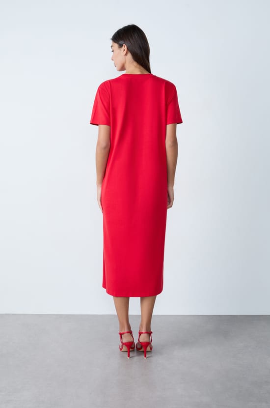 Robe longue en coton;${refinementColor}